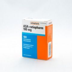 ASA-RATIOPHARM enterotabletti 100 mg 100 fol