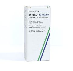 ZYRTEC tipat, liuos 10 mg/ml 20 ml